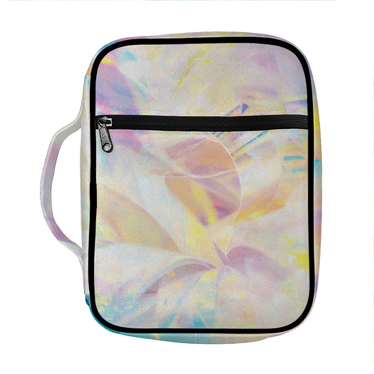 Bright Holographic Print Front Pocket Bible Bag