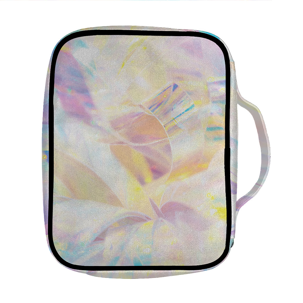 Bright Holographic Print Front Pocket Bible Bag