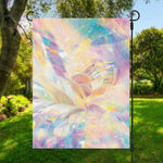 Bright Holographic Print Garden Flag