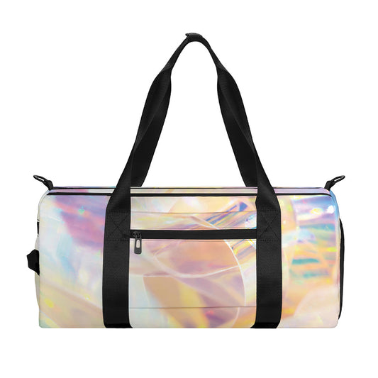 Bright Holographic Print Gym Bag