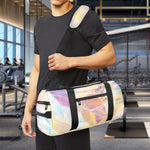 Bright Holographic Print Gym Bag