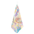 Bright Holographic Print Hand Towel
