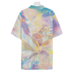 Bright Holographic Print Hawaiian Shirt