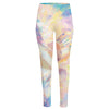 Bright Holographic Print High-Waisted Pocket Leggings