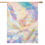 Bright Holographic Print House Flag