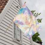 Bright Holographic Print House Flag