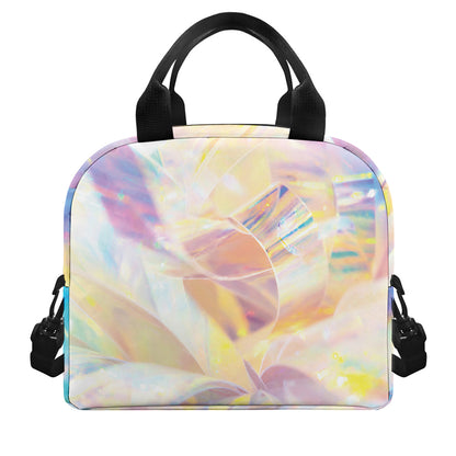 Bright Holographic Print Insulated Lunch Bag