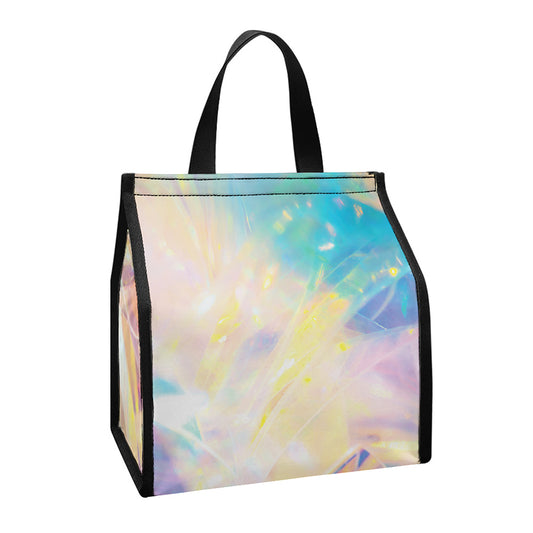 Bright Holographic Print Insulated Lunch Tote