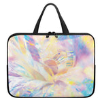Bright Holographic Print Laptop Sleeve With Handle