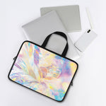 Bright Holographic Print Laptop Sleeve With Handle