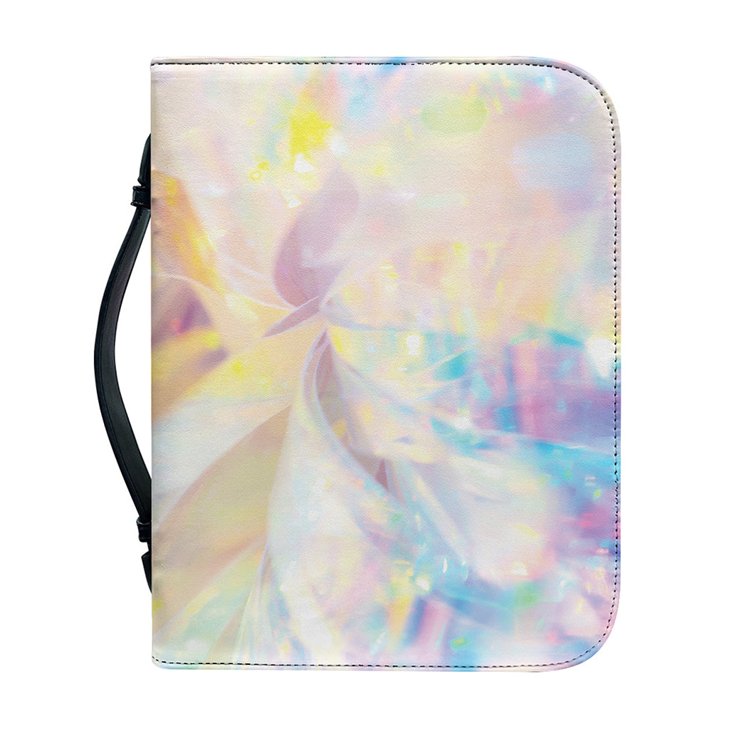 Bright Holographic Print Leather Bible Cover