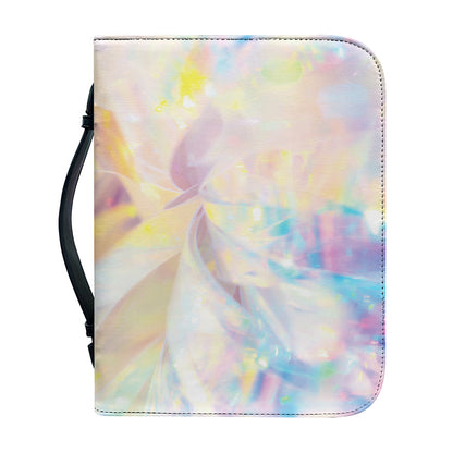 Bright Holographic Print Leather Bible Cover