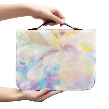 Bright Holographic Print Leather Bible Cover