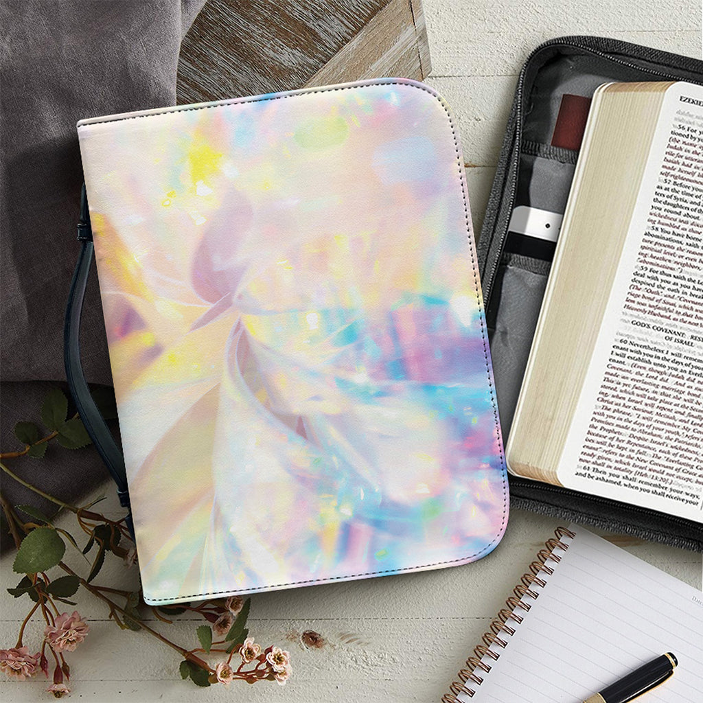 Bright Holographic Print Leather Bible Cover