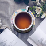 Bright Holographic Print Leather Coaster Set