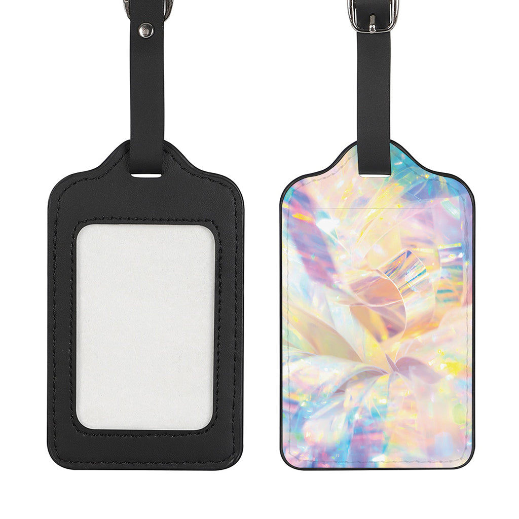 Bright Holographic Print Luggage Tag