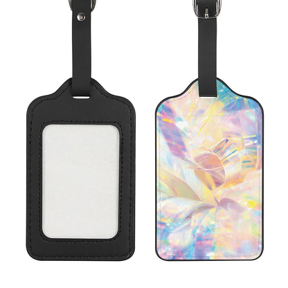 Bright Holographic Print Luggage Tag