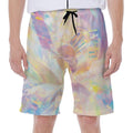 Bright Holographic Print Men's Beach Shorts