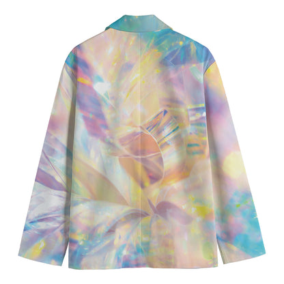 Bright Holographic Print Men's Blazer