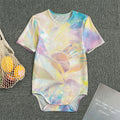 Bright Holographic Print Men's Bodysuit