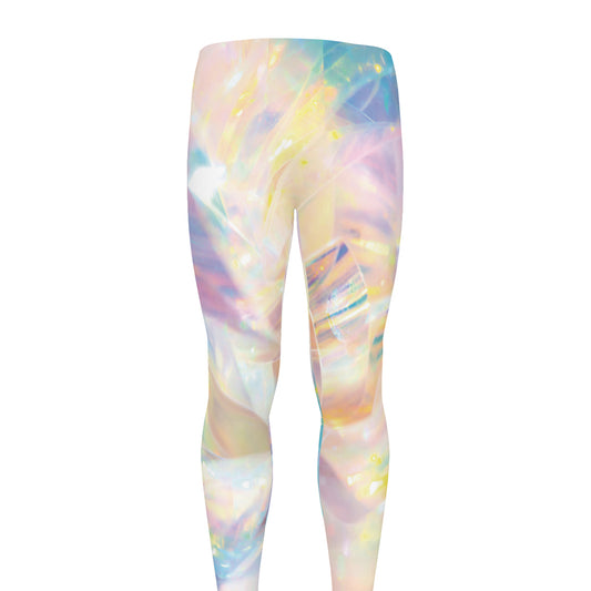 Bright Holographic Print Men's leggings