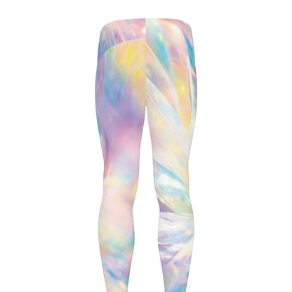 Bright Holographic Print Men's leggings