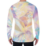 Bright Holographic Print Men's Long Sleeve T-Shirt