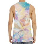 Bright Holographic Print Men's Muscle Tank Top