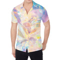 Bright Holographic Print Men's Shirt