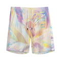 Bright Holographic Print Men's Athletic Shorts
