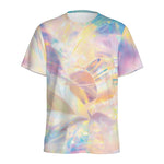Bright Holographic Print Men's Sports T-Shirt