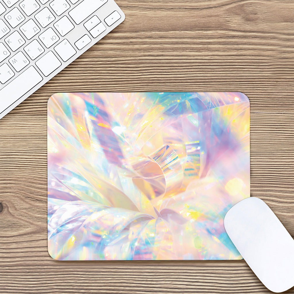 Bright Holographic Print Mouse Pad