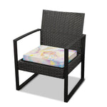 Bright Holographic Print Outdoor Seat Cushion Cover