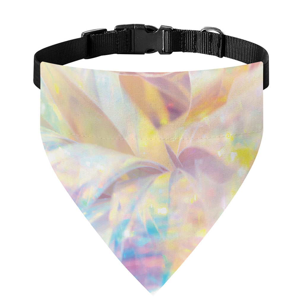 Bright Holographic Print Over The Collar Dog Bandana