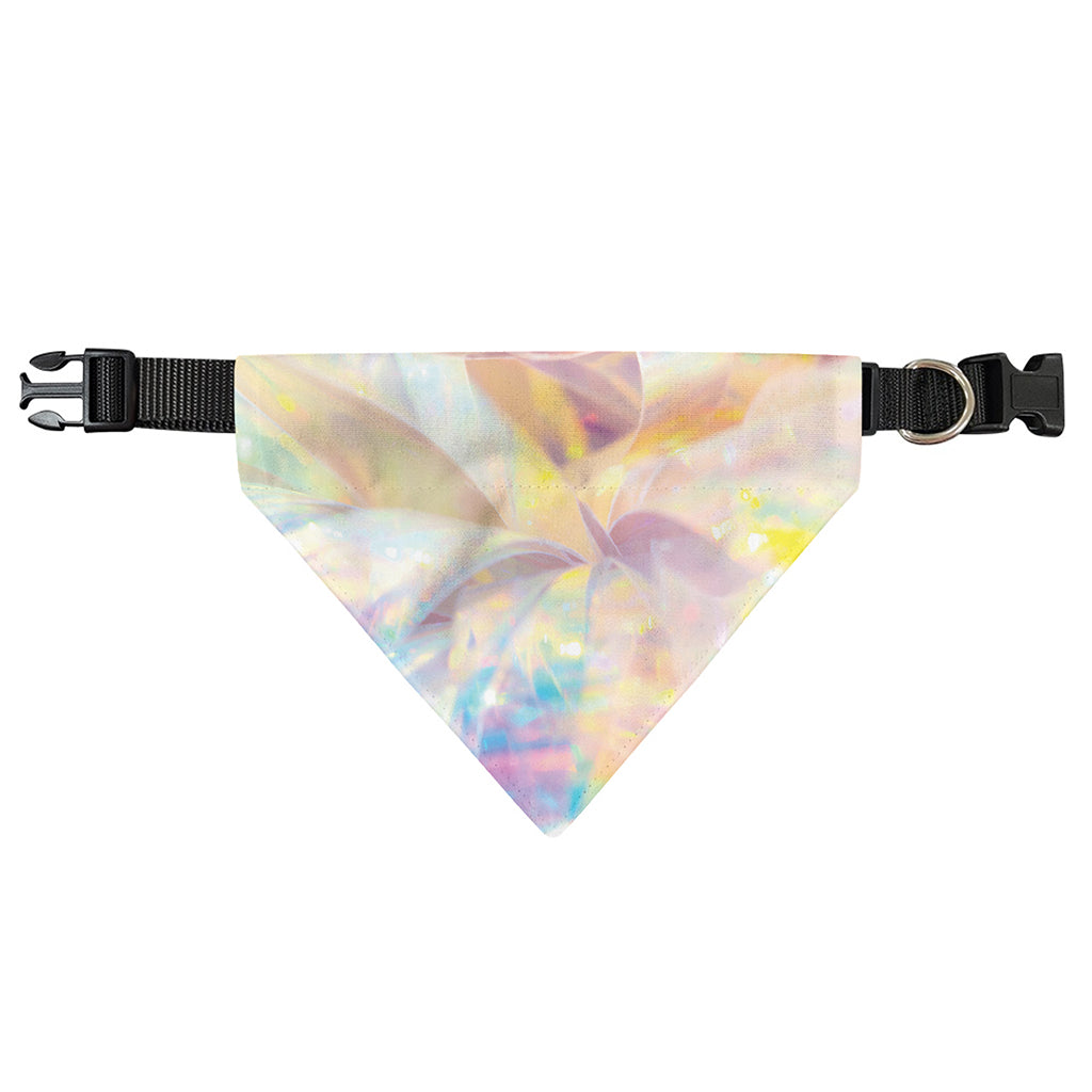 Bright Holographic Print Over The Collar Dog Bandana