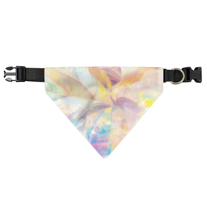 Bright Holographic Print Over The Collar Dog Bandana