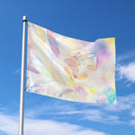 Bright Holographic Print Polyester Flag