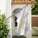 Bright Holographic Print Polyester Flag