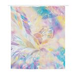 Bright Holographic Print Polyester Shower Curtain