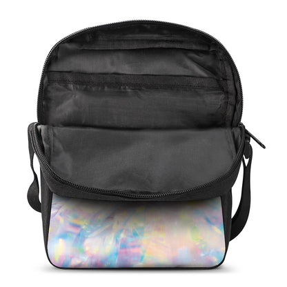 Bright Holographic Print Rectangular Crossbody Bag