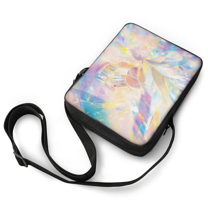 Bright Holographic Print Rectangular Crossbody Bag