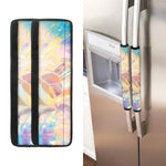 Bright Holographic Print Refrigerator Handle Covers