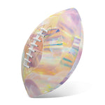 Bright Holographic Print Rugby Ball
