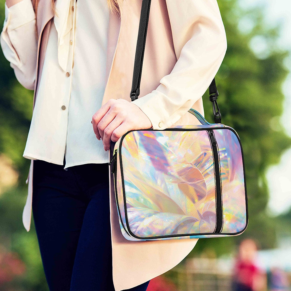 Bright Holographic Print Shoulder Strap Bible Bag
