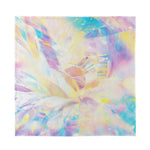 Bright Holographic Print Silk Bandana