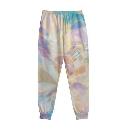 Bright Holographic Print Sweatpants