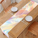 Bright Holographic Print Table Runner