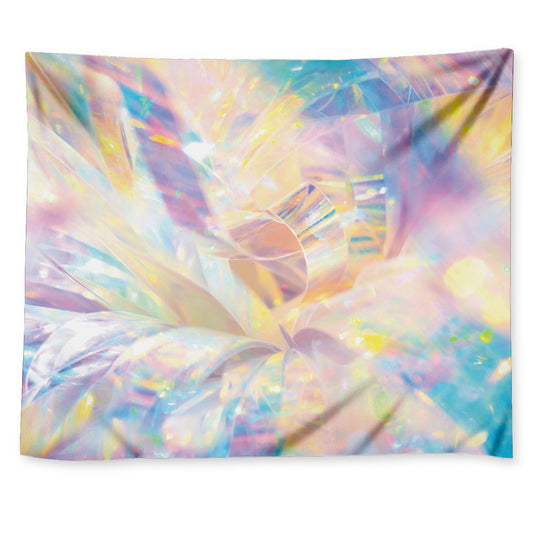 Bright Holographic Print Tapestry