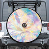 Bright Holographic Print Tire Cover With Camera Hole