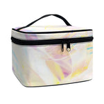 Bright Holographic Print Travel Makeup Bag